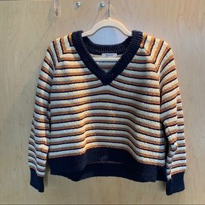 Madewell v-neck chunky sweater - size medium